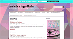 Desktop Screenshot of howtobeahappymuslim.com